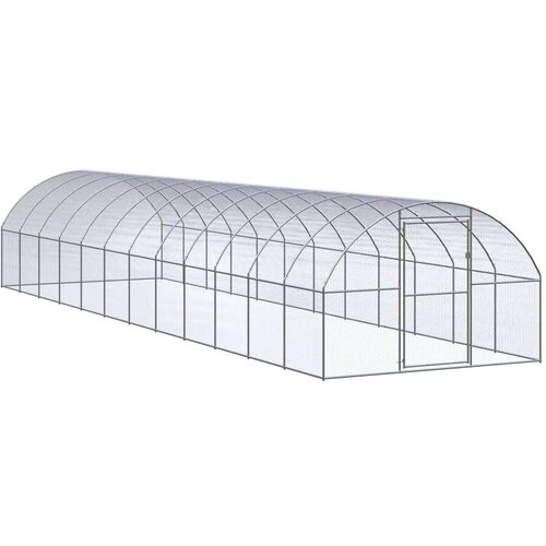  Zunanji koko&amp;scaron;njak 3x12x2 m pocinkano jeklo - - Srebrna - 88.55 - 3 x 12 x 2 m - Slike