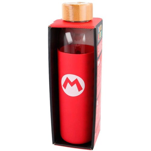 Super Mario Nintendo Bros silicone cover glass bottle 585ml Slike