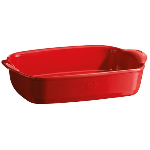 Emile henry Červen&amp;aacute; obd&amp;eacute;ln&amp;iacute;kov&amp;aacute; zap&amp;eacute;kac&amp;iacute; m&amp;iacute;sa 30 x 19 cm Slike