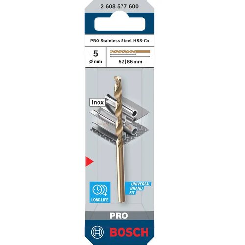 Bosch Svrdlo za metal PRO stainless steel HSS-CO, 5 x 52 x 86 mm Cijene