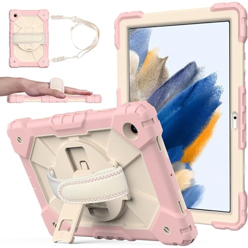 JTech Ohi&scaron;je za Samsung Galaxy Tab A 8" s stojalom in naramnico Roza, (22025995) Cene