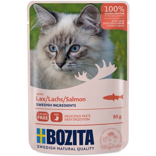Bozita koščki v želeju vrečke 24 x 85 g - Losos Cene