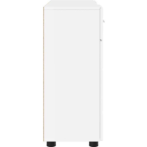  Kreveta s ladicama Visoko sjajno bijela 88.5 x 30.5 x 73 cm Slike