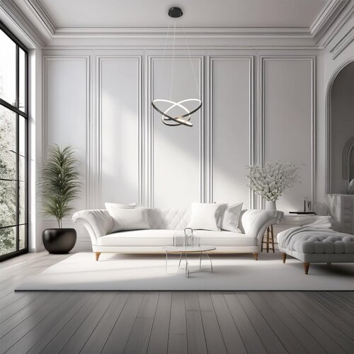  LED luster na sajli EMPOLI LED/55W/230V, crni Slike