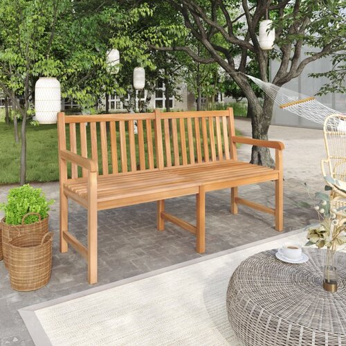 The Living Store Vrtna klop 150 cm trdna tikovina - Vrtna Klop, (21470299) Slike