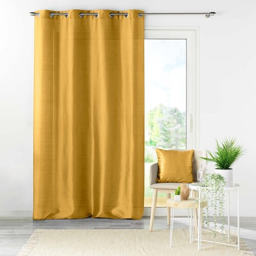 Douceur d int&amp;eacute;rieur Rumena zavesa iz mikrosatena 140x240 cm Shana &amp;ndash; Slike