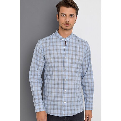 Dewberry G618 LINEN SHIRT-BLUE-NAVY BLUE Cene