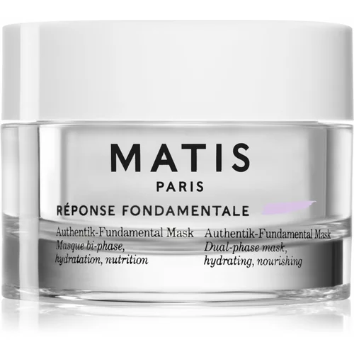 Matis Paris Réponse Fondamentale Authentik-Fundamental Mask regeneracijska in vlažilna maska za obraz za dvostopenjsko nego kože 50 ml