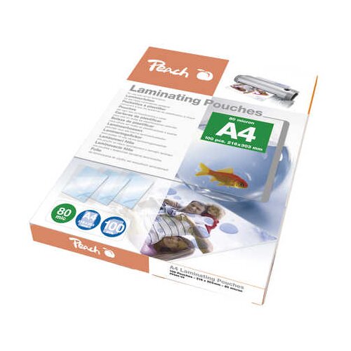 Peach ŽEPKI ZA PLASTIFICIRANJE A4 80um 100/1 510361, (20378929) Cene