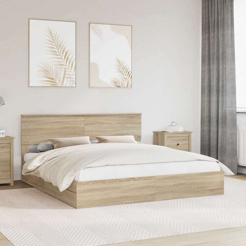  krevet s od storage sonoma hrast 180 x 200 cm konstruirano drvo Cene
