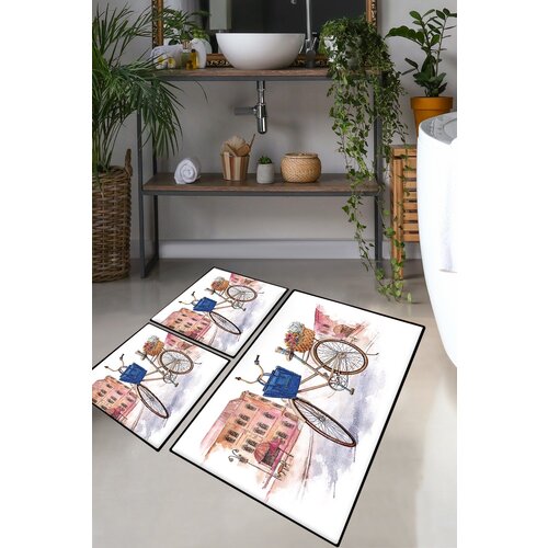  Dance Street Multicolor Bathmat Set (3 Pieces) Cijene