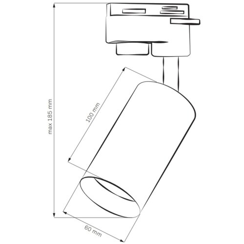  Reflektor za &amp;scaron;inski sistem MARIBEL 1xGU10/10W/230V, crne boje Slike