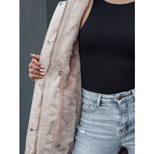 DStreet Women's winter parka with hood SNOWFALL beige Cijene
