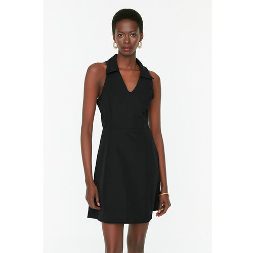 Trendyol Black Collar Detailed Dress Slike