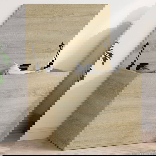 vidaXL Škatla za shranjevanje sonoma hrast 60x42x46 cm inženirski les Cene