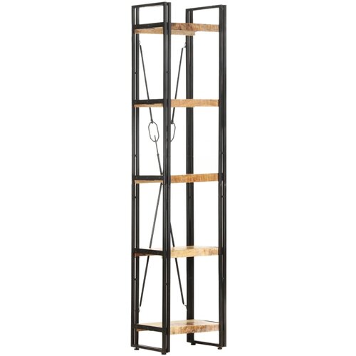  The Living Store Knjižna omara 5-nadstropna 40x30x180 cm trden mangov les - Knjižna Omara, (21431548) Slike