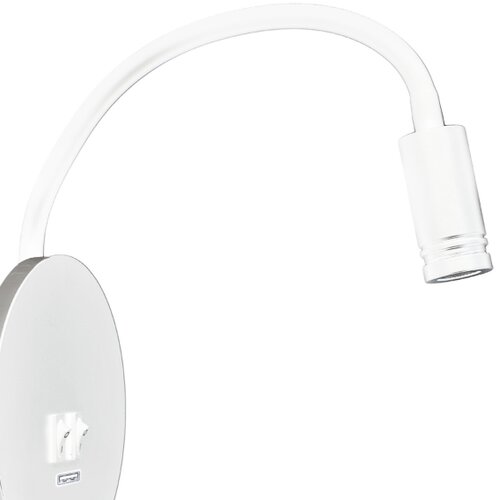  LED fleksibilna zidna lampica sa USB BASE LED/8W+LED/2W/230V bela/srebrna Slike