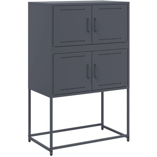 Maison Chic Komoda - Predalnik antracitna 68,5x38,5x107 cm jeklo, (21715828) Slike