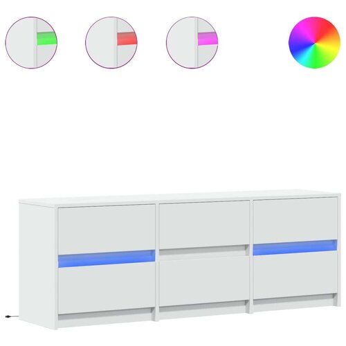 vidaXL TV ormarić LED bijeli 140x34x50 cm od konstruiranog drva Cijene