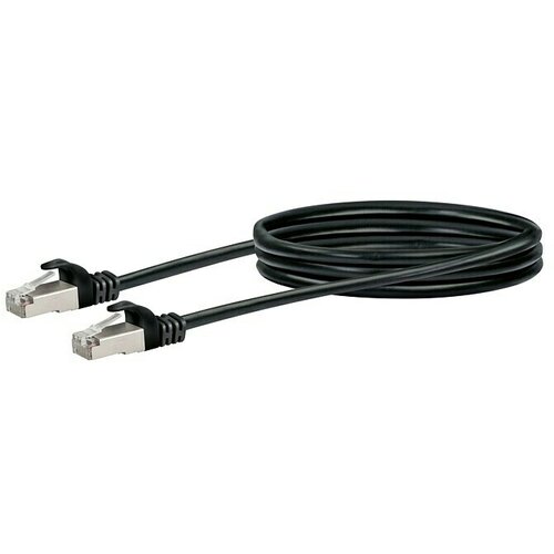 SCHWAIGER Mrežni kabel (CAT6, Duljina: 2,5 m, Crne boje, RJ45 utikač, Do 1 GBit/s) Cijene