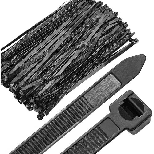  Kabelske vezice 100 kos črne 3,6x200mm