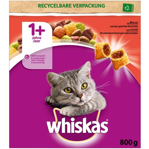 Whiskas 1+ govedina - Varčno pakiranje: 2 x 800 g Cene