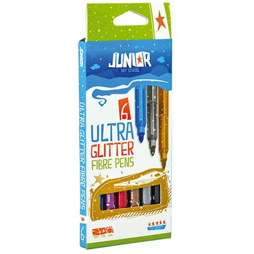 Junior ultra glitter, flomasteri sa šljokicama, 6K ( 130330 ) Slike
