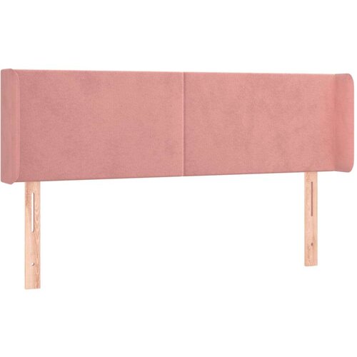 vidaXL LED uzglavlje ružičasto 147x16x78/88 cm baršunasto Cene