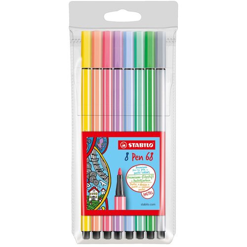 Stabilo Pen 68, komplet 8 pastelnih barv Cene