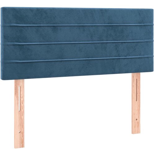 Maison Chic posteljno vzglavje - vzglavna omarica - nočna omarica temno modro 90x5x78/88 cm žamet, (21706943) Slike