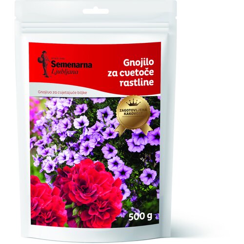 Semenarna Ljubljana SEMENARNA KRISTALNO GNOJILO ZA CVETOČE RAST. 500 G Slike