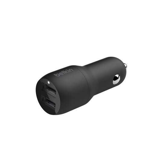 Belkin Boost Charge Dual USB-A Car Charger 24W (CCD001bt1MBK) Slike