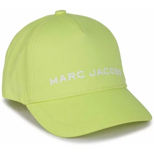 Marc Jacobs Pamučna kapa za djecu boja: žuta, s tiskom