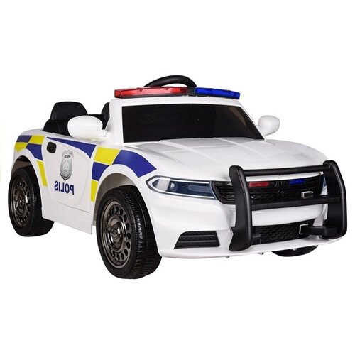 Policijski auto na akumulator - bijeli Slike