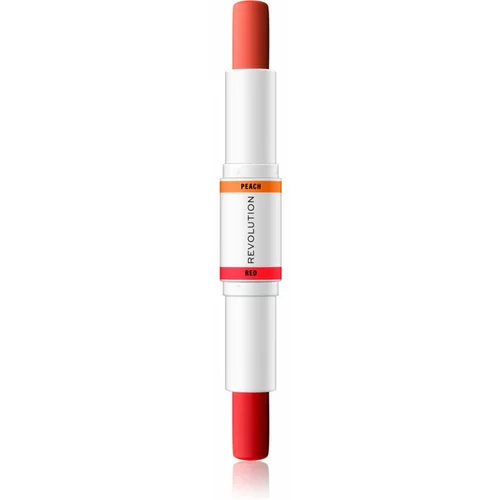 Makeup Revolution Colour Correcting korektivna paličica za poenotenje tona kože odtenek Red & Peach 2x4,3 g