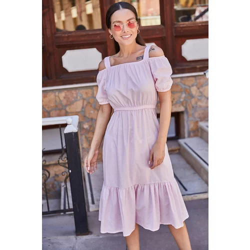armonika Pink - Smock dress