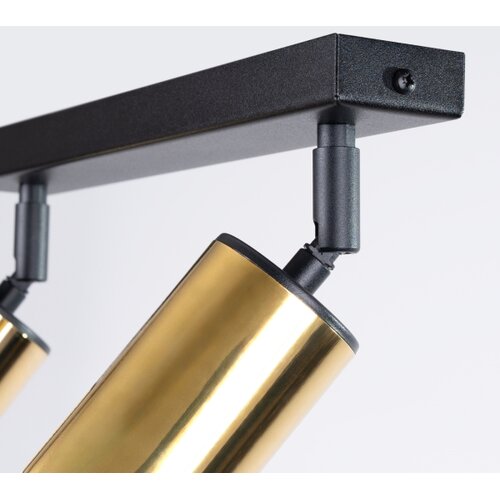 Sollux Lighting Sollux SL.1383 - Spot svetiljka WINX 2xGU10/10W/230V crna/zlatna Slike