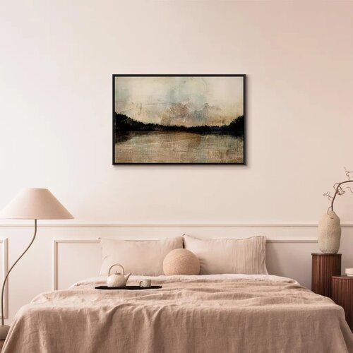  Slika - Exceptional Peace (1 Part) Wide 60x40 U crnom drvenom okviru Cene