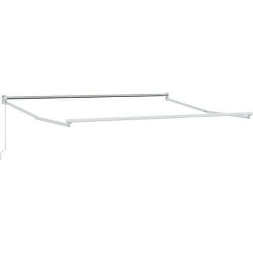 VidaXL Ručna uvlačiva tenda crvene i bijele pruge 300x250 cm Slike
