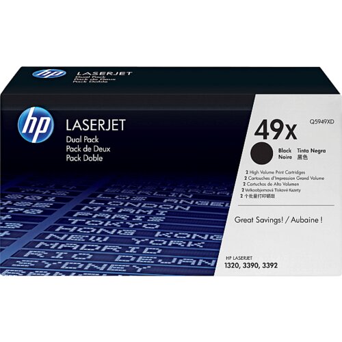 HP Toner Q5949XD (črna), dvojno pakiranje, original Cene