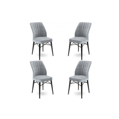 Hanah home Flex set stolica, 45x93x42 cm, 4 dijela, antracit-crna Cijene