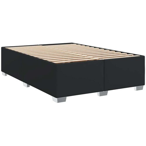 VidaXL Krevet s oprugama i madracem crni 140 x 190 cm od umjetne kože Slike
