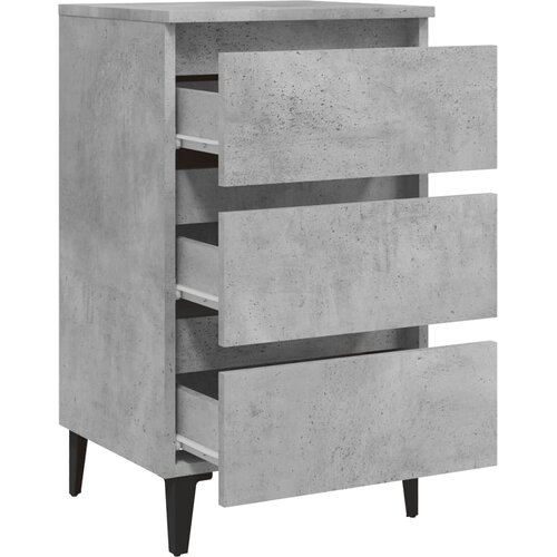  Krevetni ormarić s metalnim nogama 40x35x69 cm Slike