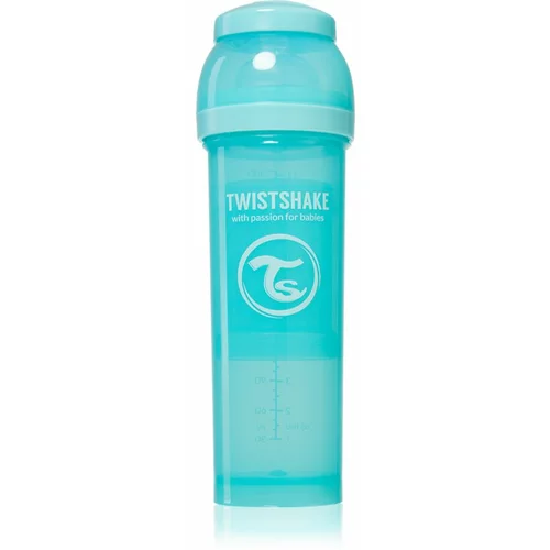 Twistshake Anti-Colic TwistFlow steklenička za dojenčke Blue 4 m+ 330 ml