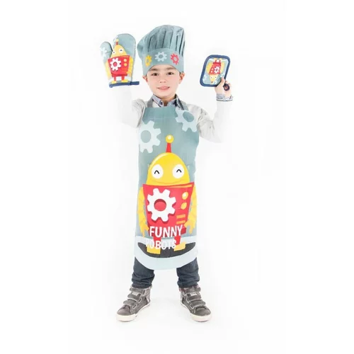Tiseco Home Studio Pamuk dječji kuhinjski set 4 kom Robot -