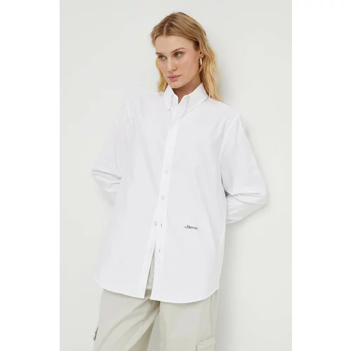 Mercer Amsterdam Pamučna košulja boja: bijela, regular, s button-down ovratnikom