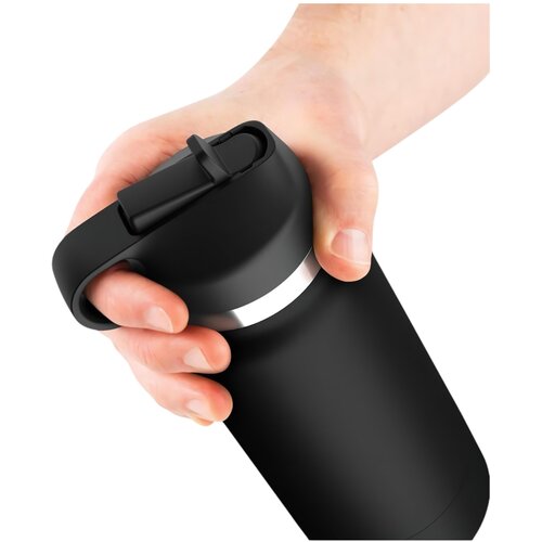 Pipedream PDX Plus Fap Flask Thrill Seeker Discreet Stroker Black Bottle Frosted Slike