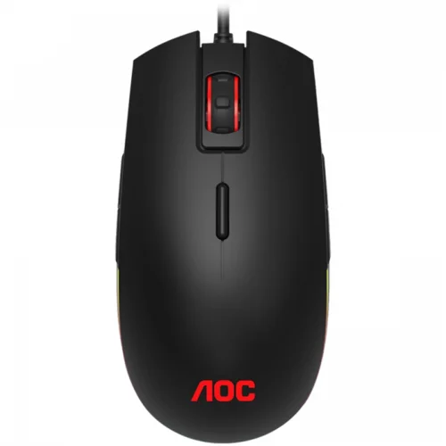 AOC GAMING Mouse GM500 Wired USB 2.0, AOC G-Tools, Palm, Claw, Ambidextrous, 8 programmable, 1 profile, 5000 DPI, 2y