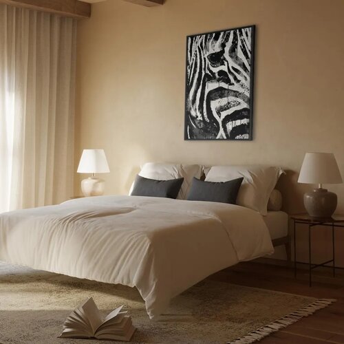  Slika - Striped Nature (1 Part) Vertical 40x60 U crnom drvenom okviru Slike