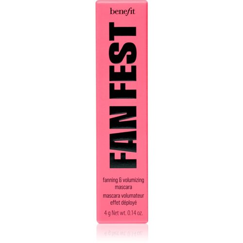 Benefit Fan Fest Fanning &amp;amp; Volumizing Mascara vodoodporna za volumen maskara 4 g Odtenek hyper black Slike